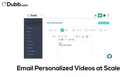 Personalization Text for Video Email Newsletter