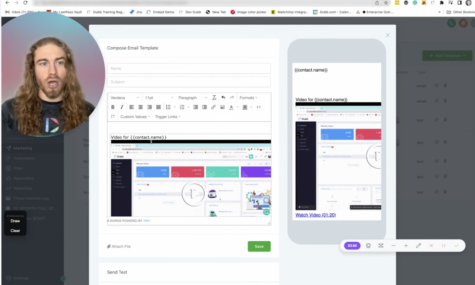 How to Add a Trackable Video to a GHL Email Template