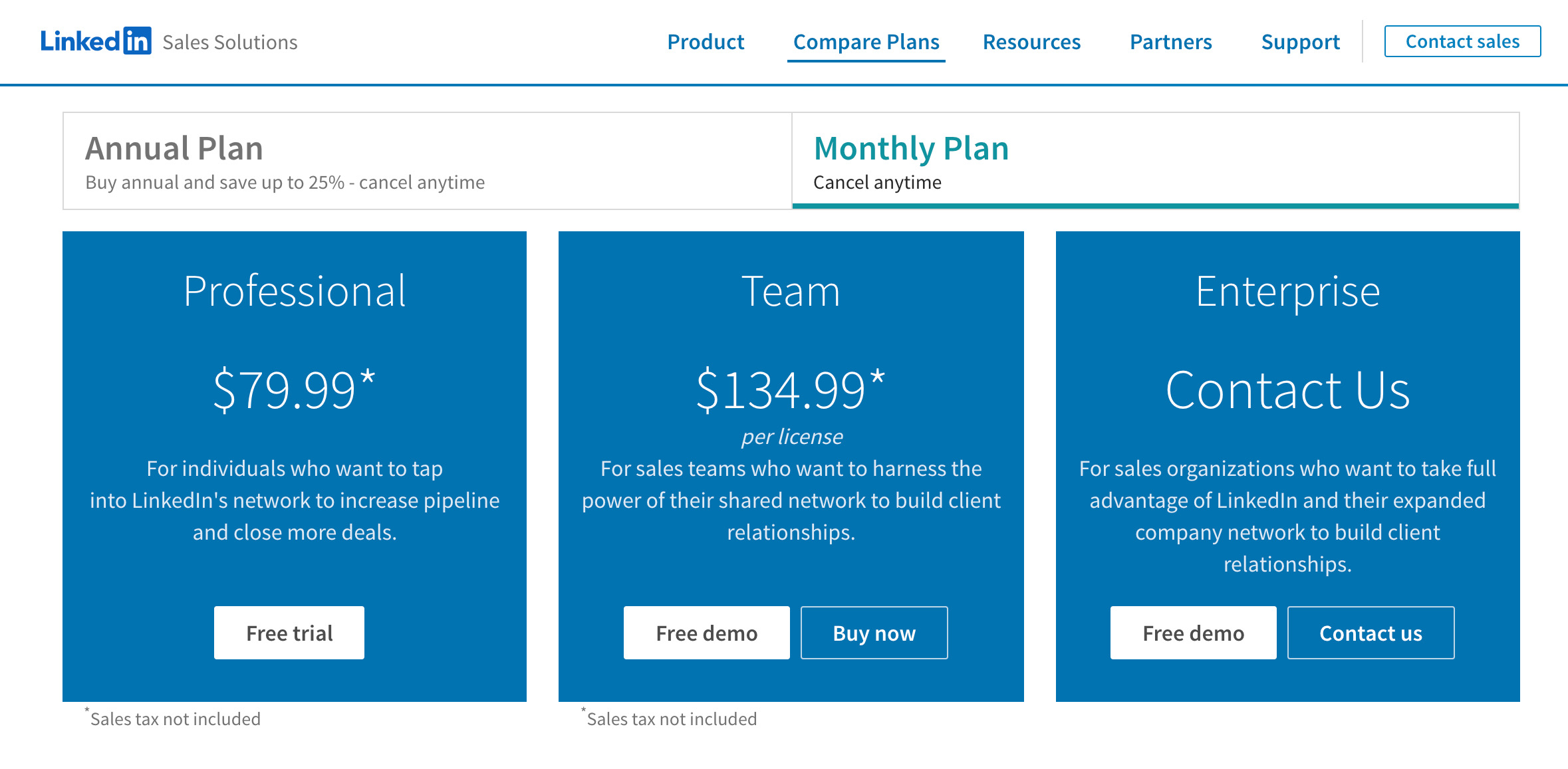 sales navigator log in