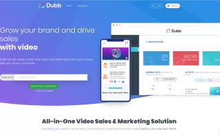 Dubb Landing Page