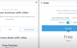 Vidyard Pricing vs Dubb Pricing