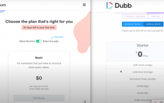 Loom Pricing compared to Dubb Pricing