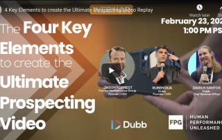 The Four Key Elements to Create the Ultimate Prospecting Video