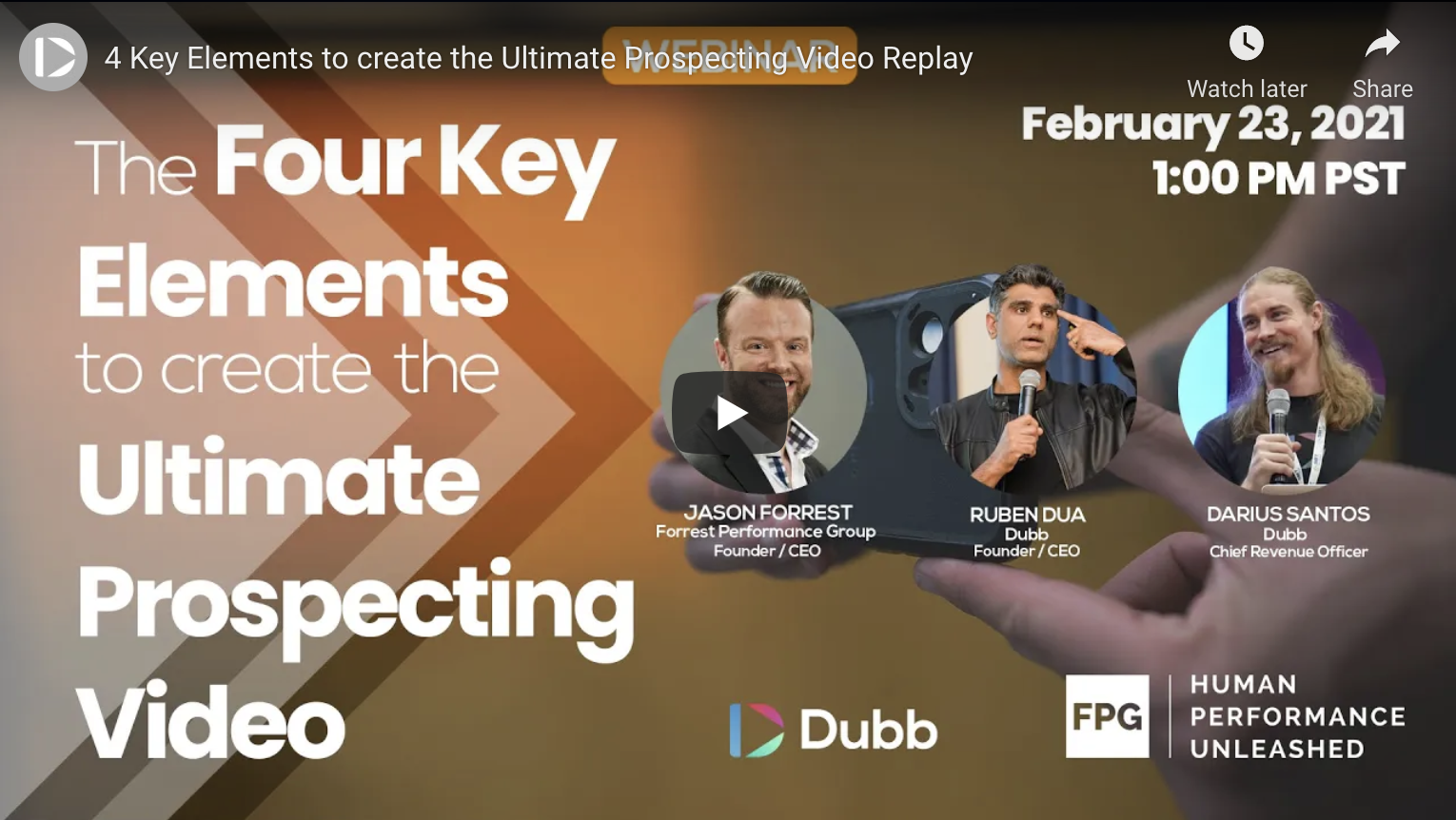 The Four Key Elements to Create the Ultimate Prospecting Video