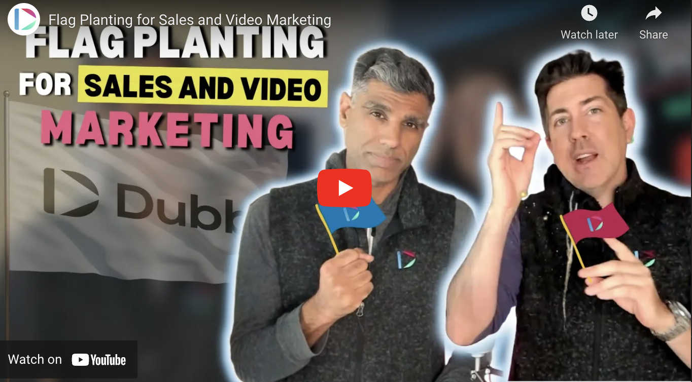 Flag Planting for Sales and Video Marketing