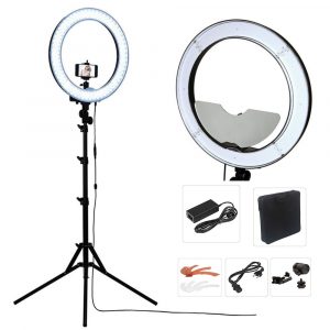 standing ring light for filming 