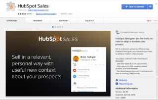 HubSpot Chrome Extension