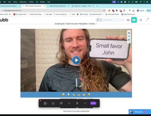 How to Collect Video Testimonials and Reviews Using Dubb