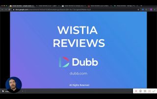 A screenshot of Wistia reviews