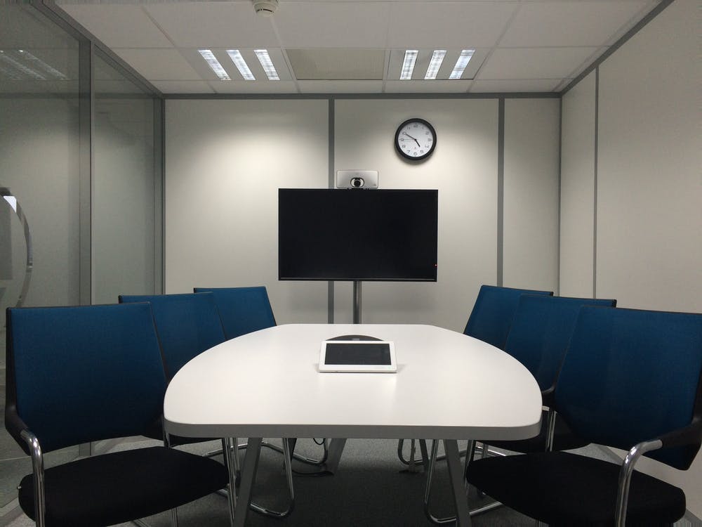 A video conference room