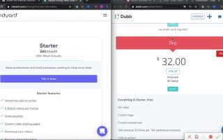 Vidyard cost vs. Dubb